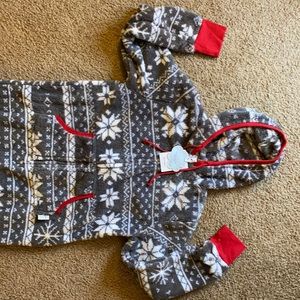 Pajamagram NWT nordic fleece hooded onsie!